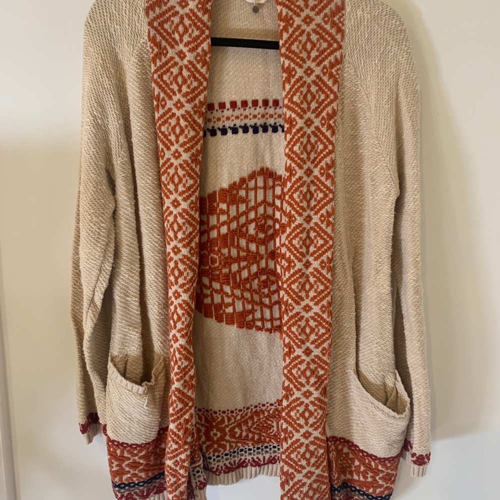 Lucky Brand (L) Aztec Cardigan